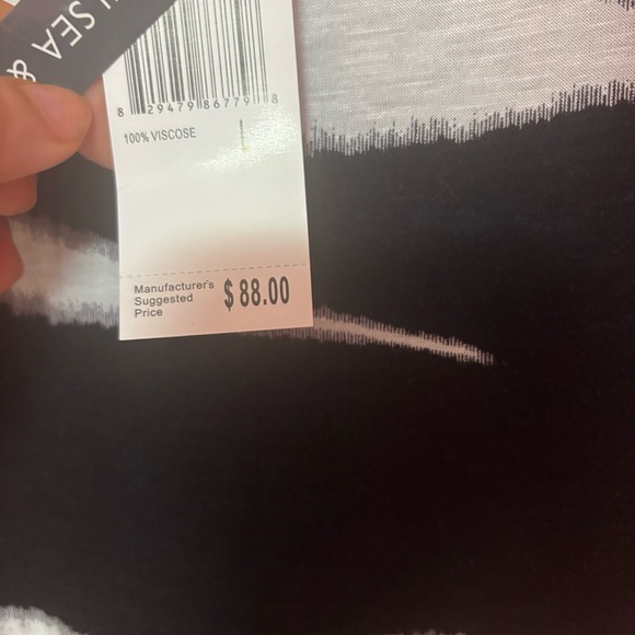 Sea Black and White Patterned Dress - Picture 4 of 6